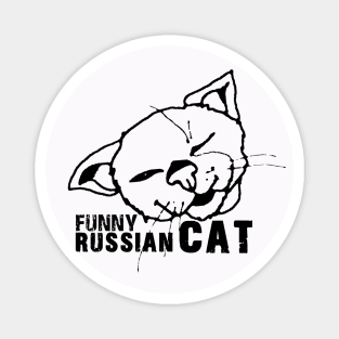 Funny winking kitty Magnet